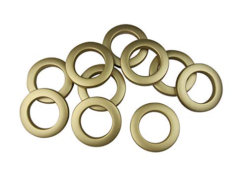 Stoffösen für Stoffloch Ø 40 mm, verwendbar für alle Stoffstärken, 10 Stück, Kunststoff, Messing matt lackiert Stoffösen für Stoffloch Ø 40 mm, verwendbar für alle Stoffstärken, 10 Stück, Kunststoff, Messing matt lackiert von Prodecoshop