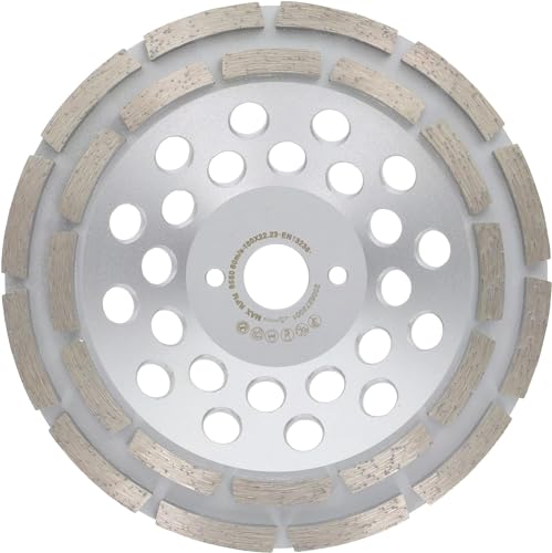 PRODIAMANT Diamant-Schleiftopf 180mm Beton universal 180 mm x 22,2 mm Schleifteller doppelreihig Bauhöhe 31mm von PRODIAMANT