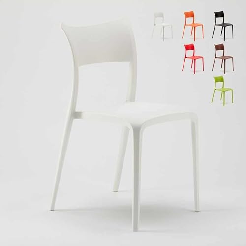 Polypropylen Stühle Für Küche Bar Restaurant Und Garten Parisienne - Weiß von Produce Shop