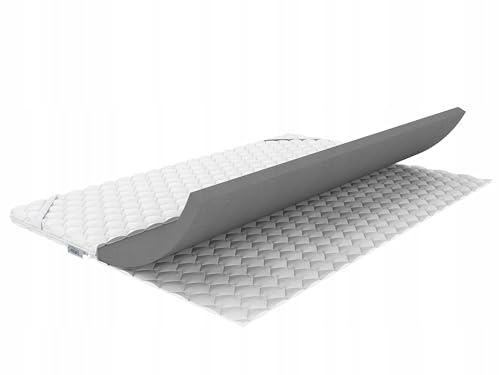 REM-Sen Matratzen Topper Soft Matratzentopper 130x200cm Höhe 5 cm Härtegrad 2 (H2) Mattress Topper aus Weicher Schaumstoff, Dreilagige Membranhülle, Öko-Tex Zertifiziert von Producent materacy REM-SEN.PL