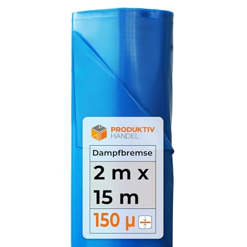 Dampfbremsfolie Rolle 2m x 15m | LDPE Folie reißfest 150 µ | blaue Folie | passt perfekt unter Trittschalldämmung | Dämmungsfolie als Feuchteschutz Dampfbremsfolie Rolle 2m x 15m | LDPE Folie reißfest 150 µ | blaue Folie | passt perfekt unter Trittschalldämmung | Dämmungsfolie als Feuchteschutz von Produktiv Handel