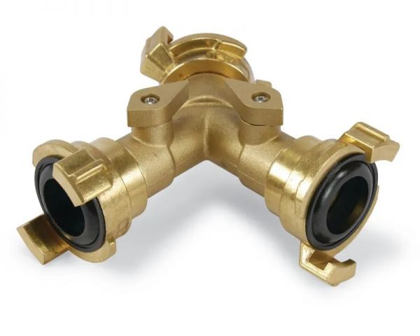 Dreiwege Messing Schnellklupplung 1/2 Zoll - zwei Abgänge 3/4 Zoll ... Dreiwege Messing Schnellklupplung 1/2 Zoll - zwei Abgänge 3/4 Zoll ... von Profec