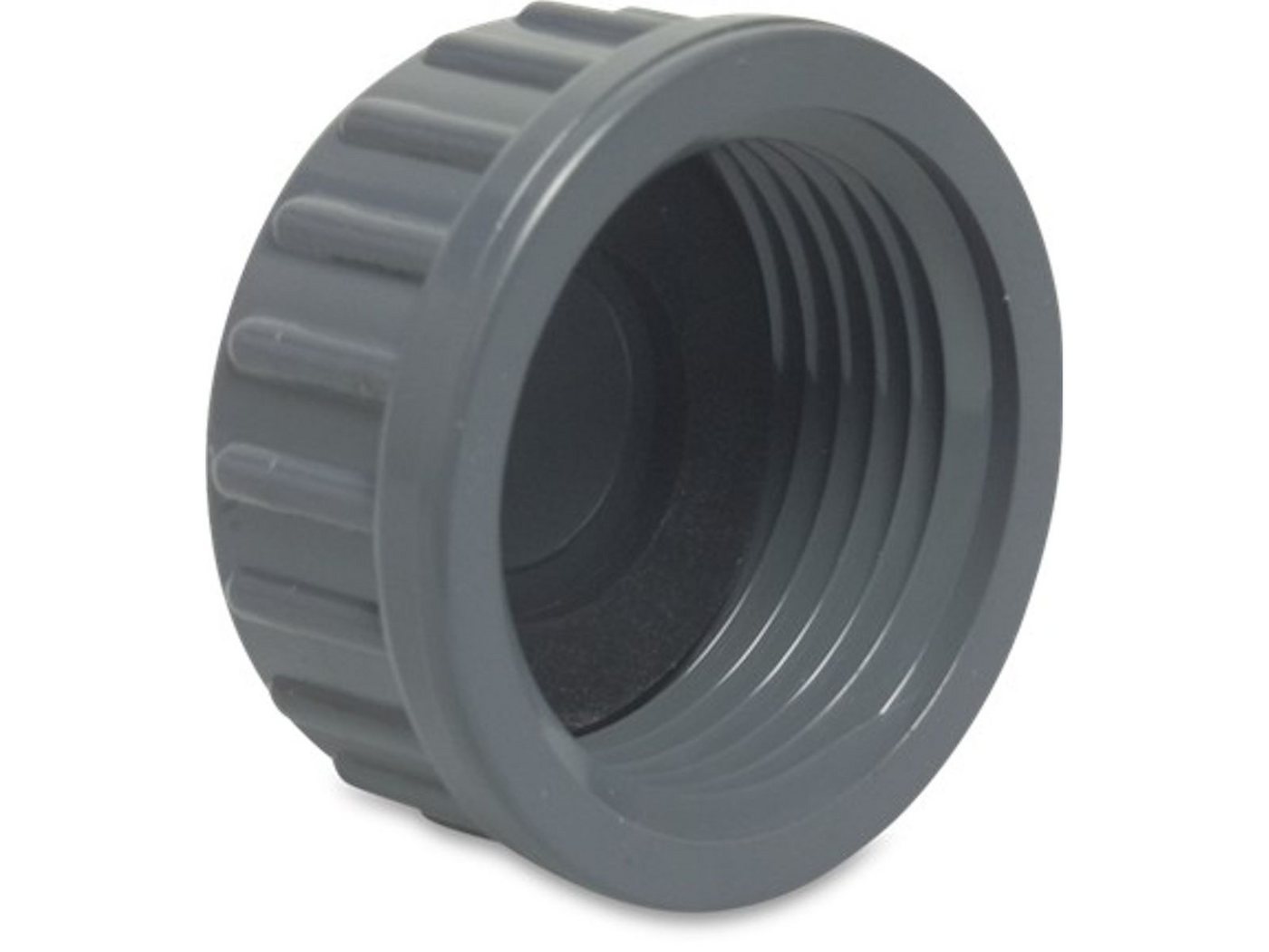 Profec Gewindefitting Gewindekappe PVC-U - 10 bar, grau, 1 1/2 Zoll IG Profec Gewindefitting Gewindekappe PVC-U - 10 bar, grau, 1 1/2 Zoll IG von Profec