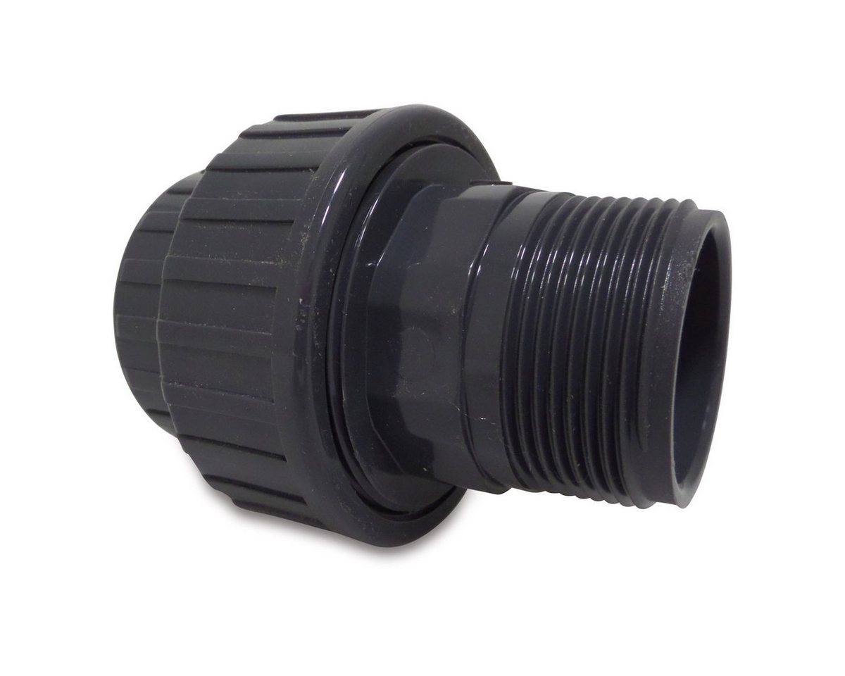 Profec Gewindefitting Verschraubung PVC-U Innengewinde x Außengewinde, 1 1/2 (6/4) Zoll von Profec