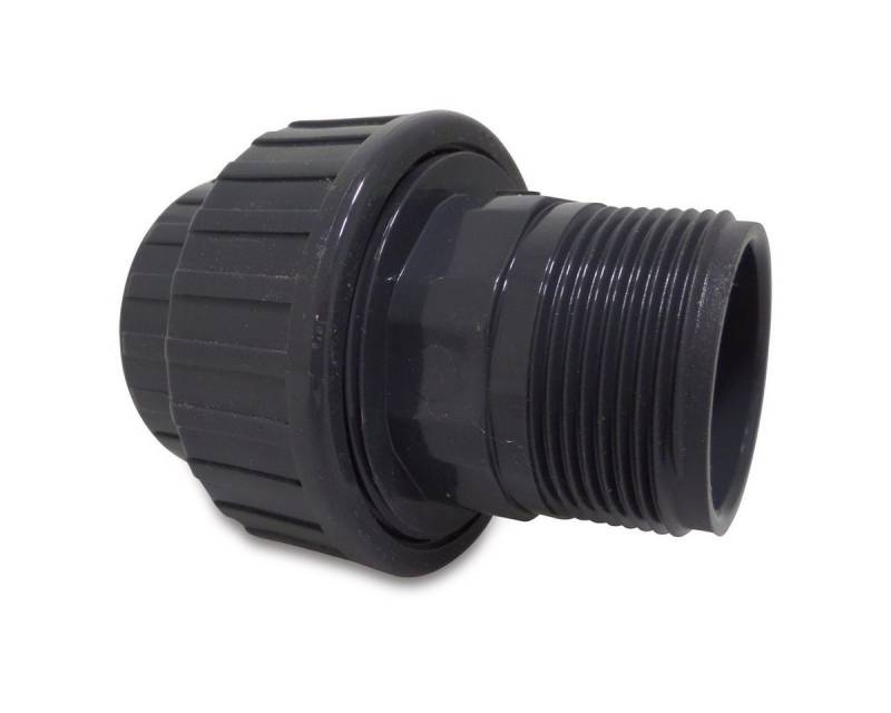 Profec Gewindefitting Verschraubung PVC-U Innengewinde x Außengewinde, 1 1/2 (6/4) Zoll von Profec