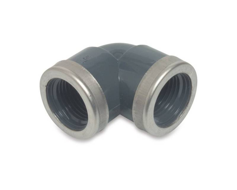 Profec Gewindefitting Winkel verstärkt 90° PVC-U IG x IG, 3/4 Zoll von Profec
