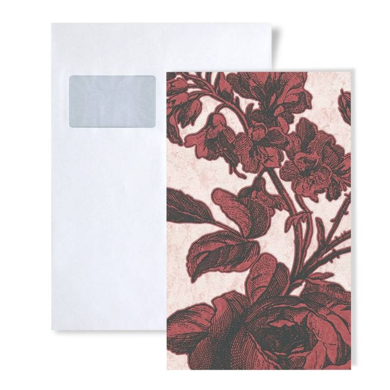 PROFHOME 1 MUSTERSTÜCK S-387004-GU DIN A4 MUSTER der Toile De Jouy Tapete von Profhome