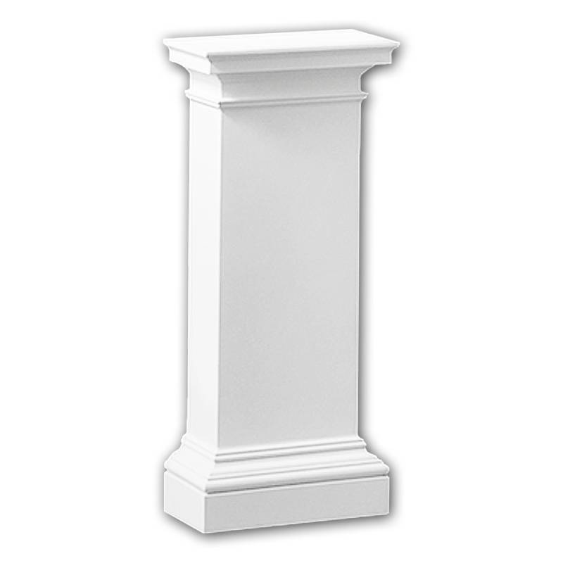 PROFHOME 118003 Halbsäulen Postament Säule Zierelement dekoratives Element 65,2 cm x 30 cm x 15 cm Weiß PROFHOME 118003 Halbsäulen Postament Säule Zierelement dekoratives Element 65,2 cm x 30 cm x 15 cm Weiß von Profhome