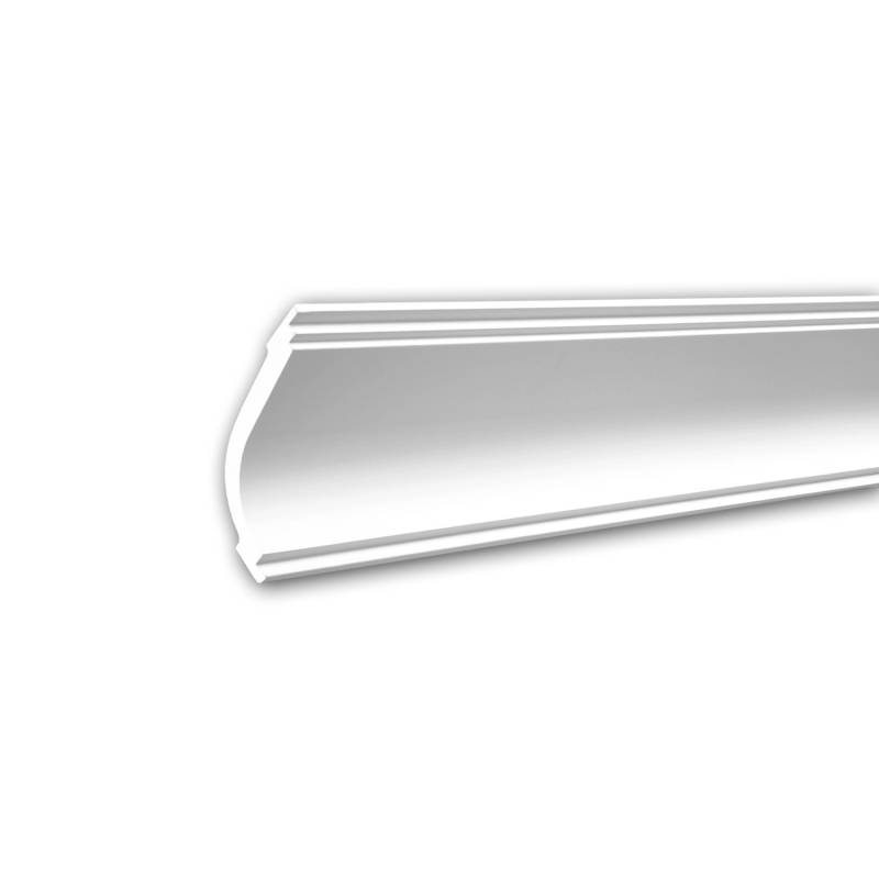 PROFHOME 150170 Eckleiste aus Polyurethan Deckenleiste Stuckleiste 2 m 200 cm x 11,3 cm x 8 cm Weiß von Profhome