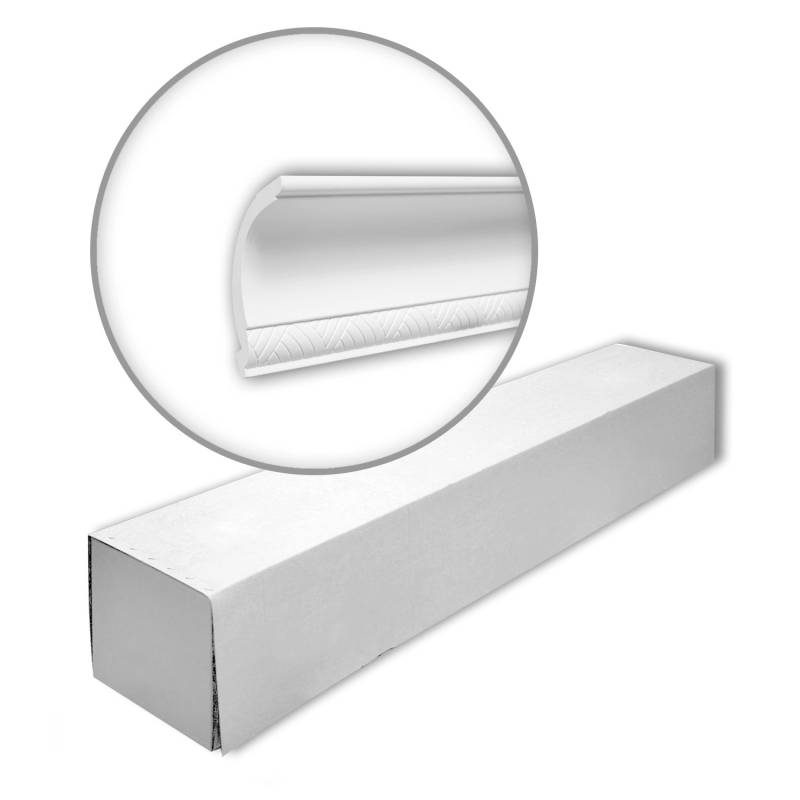 PROFHOME 150202 Eckleisten 1 Karton Set mit 6 Stuckleisten 12 m Weiß PROFHOME 150202 Eckleisten 1 Karton Set mit 6 Stuckleisten 12 m Weiß von Profhome