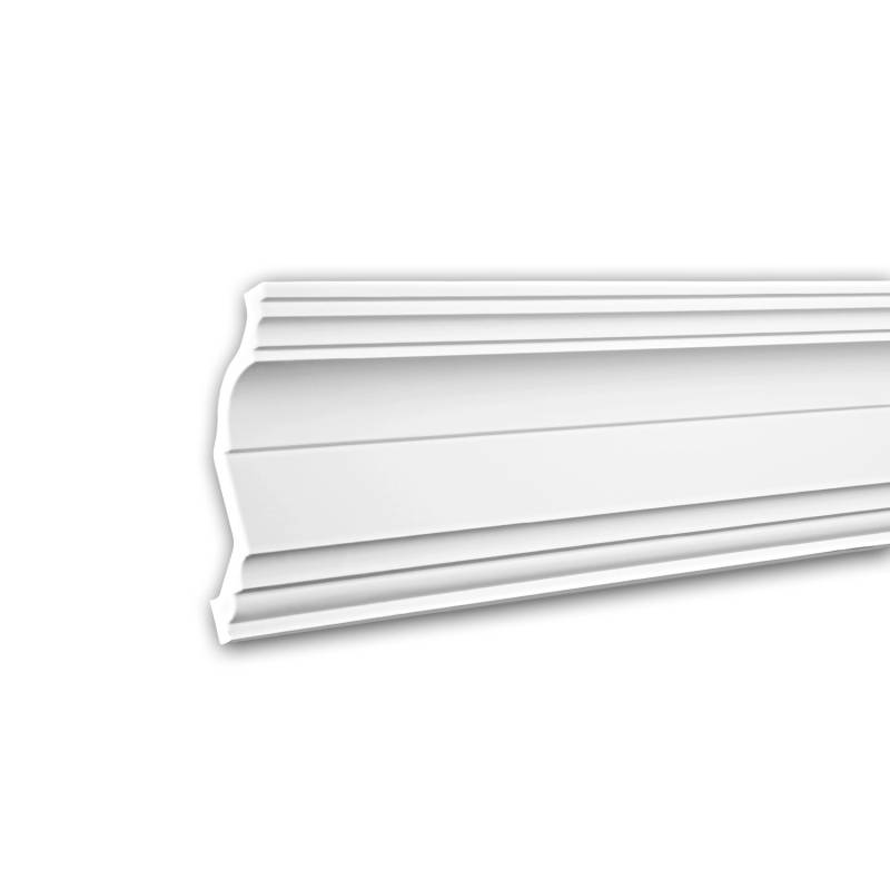 PROFHOME 150254F Flexible Eckleiste Stuckleiste aus Flexiblem Polyurethan 2 m 200 cm x 9,3 cm x 13 cm Weiß von Profhome
