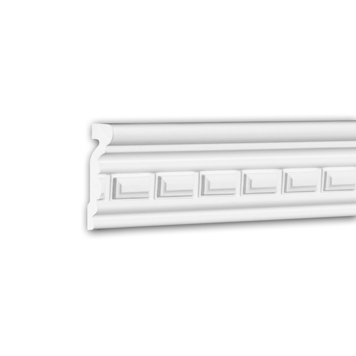 PROFHOME 151331 Wand- und Friesleiste Stuckleiste Zierleiste Wandleiste 2 m 200 cm x 2 cm x 6,7 cm Weiß PROFHOME 151331 Wand- und Friesleiste Stuckleiste Zierleiste Wandleiste 2 m 200 cm x 2 cm x 6,7 cm Weiß von Profhome