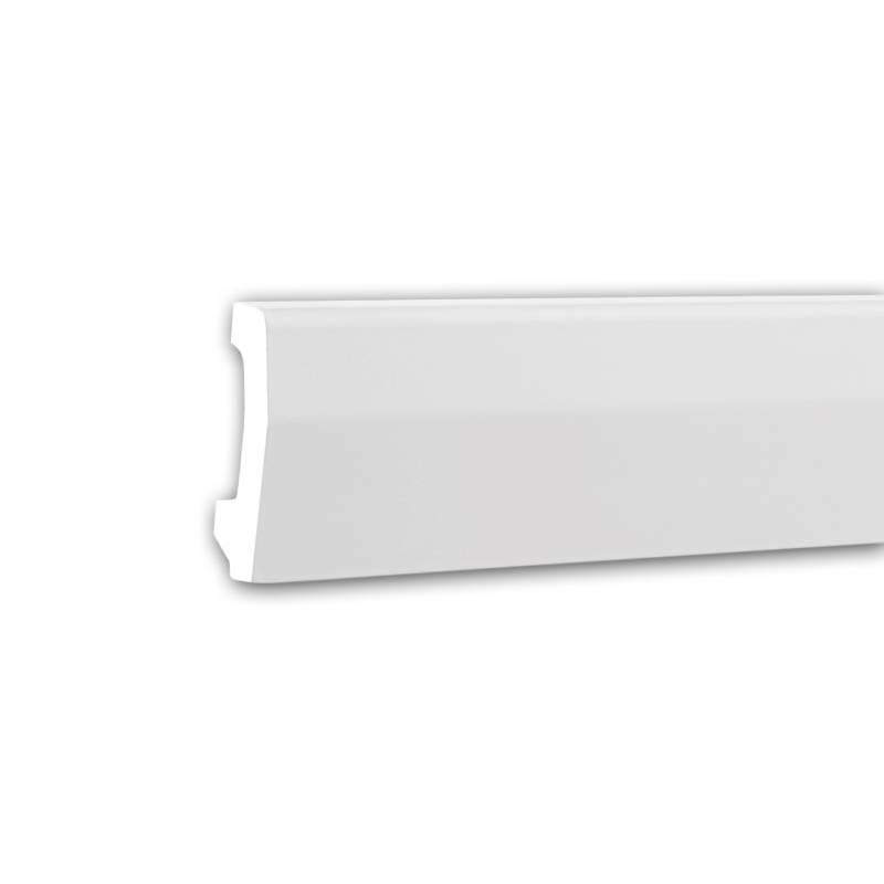 PROFHOME 153106F Flexible Sockelleiste Fußleiste Stuckleiste 2 m 200 cm x 1,7 cm x 7 cm Weiß von Profhome