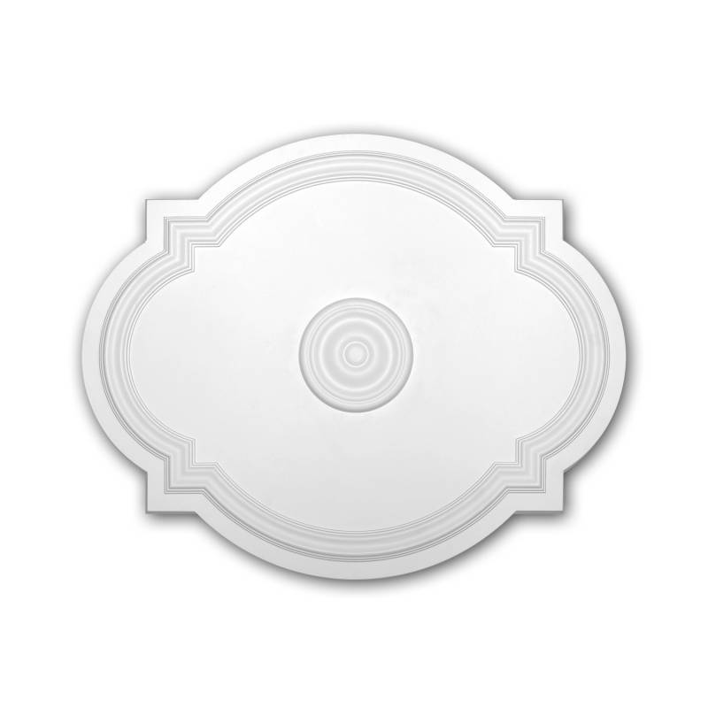 PROFHOME 156008 RoSette aus Polyurethan DeckenroSette Zierelement 54 x 44 cm 54 cm x 3,2 cm x 44 cm Weiß PROFHOME 156008 RoSette aus Polyurethan DeckenroSette Zierelement 54 x 44 cm 54 cm x 3,2 cm x 44 cm Weiß von Profhome