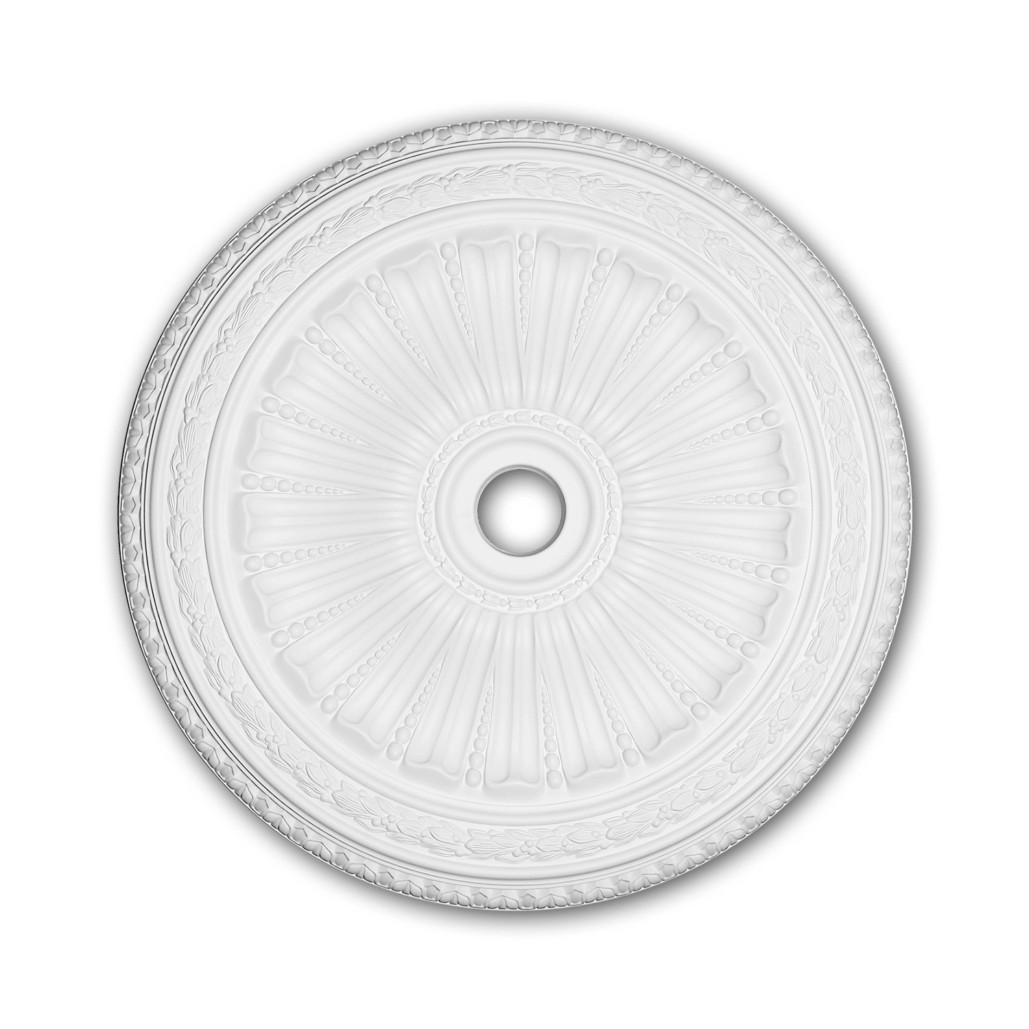 PROFHOME 156036 RoSette aus Polyurethan DeckenroSette Zierelement 88,7 cm 88,7 cm x 6,2 cm Weiß PROFHOME 156036 RoSette aus Polyurethan DeckenroSette Zierelement 88,7 cm 88,7 cm x 6,2 cm Weiß von Profhome