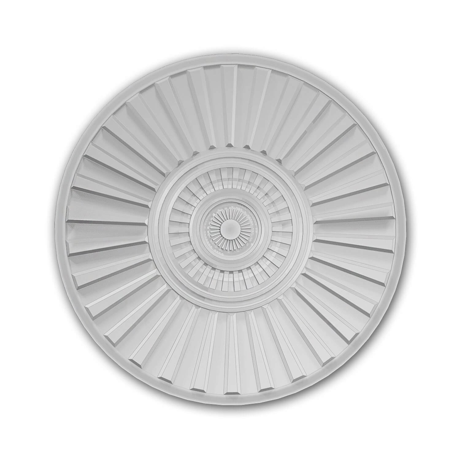 PROFHOME 156802 RoSette Medallion Zierelement 70 cm x 70 cm x 2,3 cm Weiß PROFHOME 156802 RoSette Medallion Zierelement 70 cm x 70 cm x 2,3 cm Weiß von Profhome