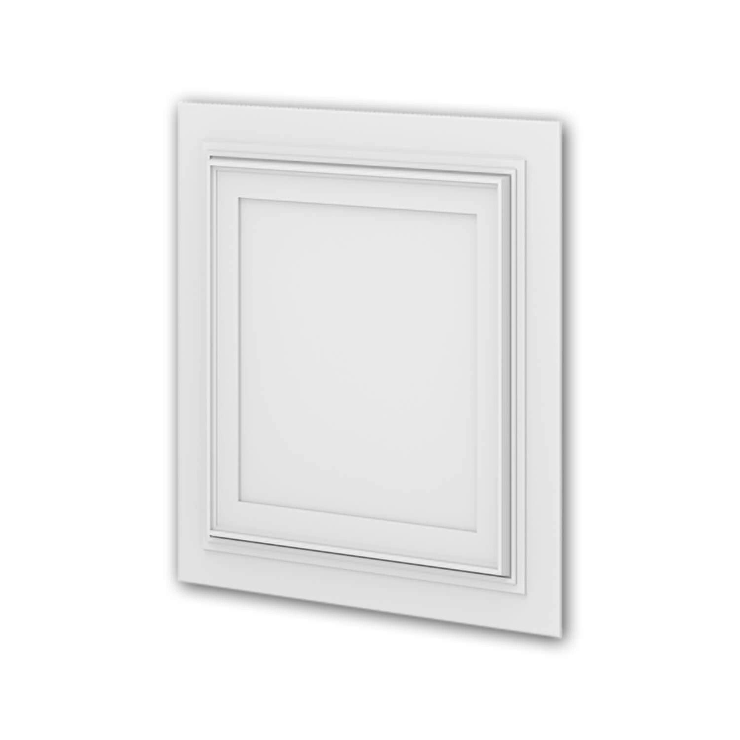 PROFHOME 159818 3D Wandpaneel Wandvertäfelung Deckenplatte 0,25 m2 50 cm x 2 cm x 50 cm Weiß von Profhome