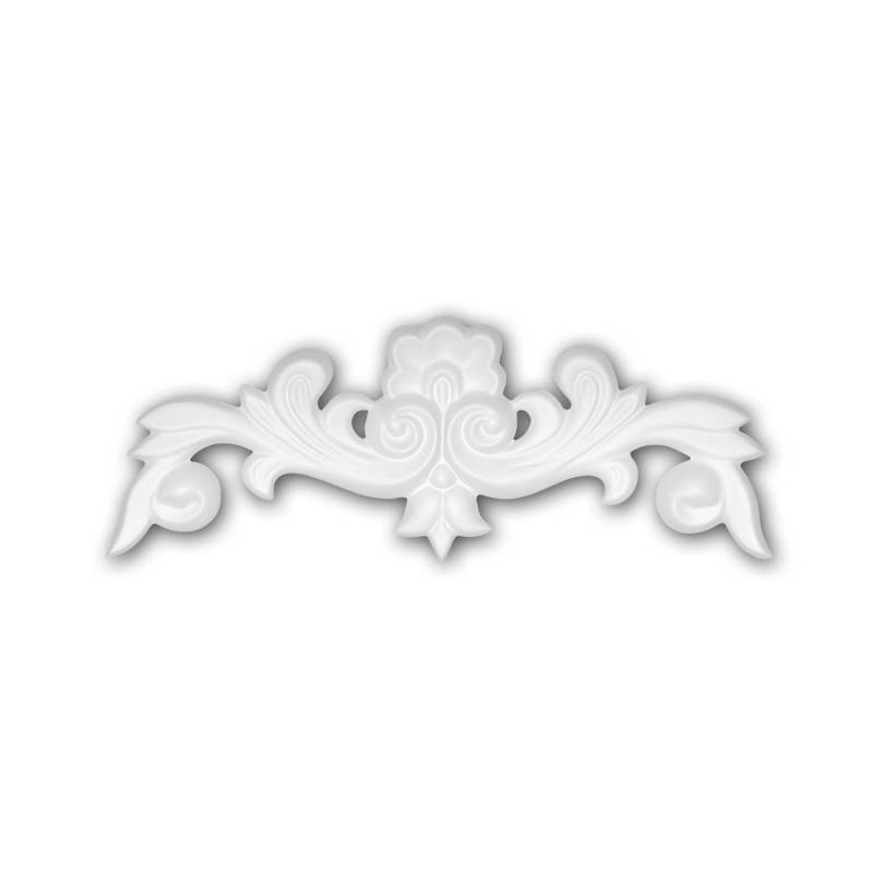 PROFHOME 160034 Zierelement dekoratives Element Stuckdekor aus Polyurethan 26,8 cm x 9,8 cm x 1,2 cm Weiß PROFHOME 160034 Zierelement dekoratives Element Stuckdekor aus Polyurethan 26,8 cm x 9,8 cm x 1,2 cm Weiß von Profhome