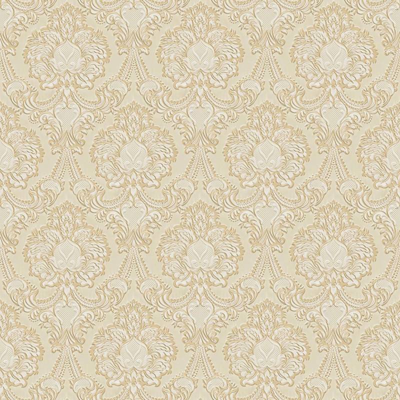 PROFHOME 310323-GU Barock Tapete Ornament Matt Gold Beige Creme 0,53 m x 10,05 m 5,33 m2 Gold von Profhome