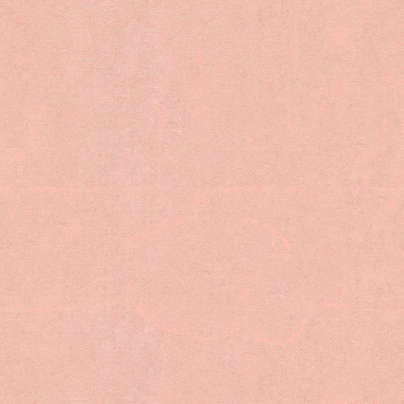 PROFHOME 370502-GU Ton-in-Ton Tapete Uni dezent schimmernd Rosa 7,035 m2 0,70 m x 10,05 m 7,035 m2 Rosa von Profhome