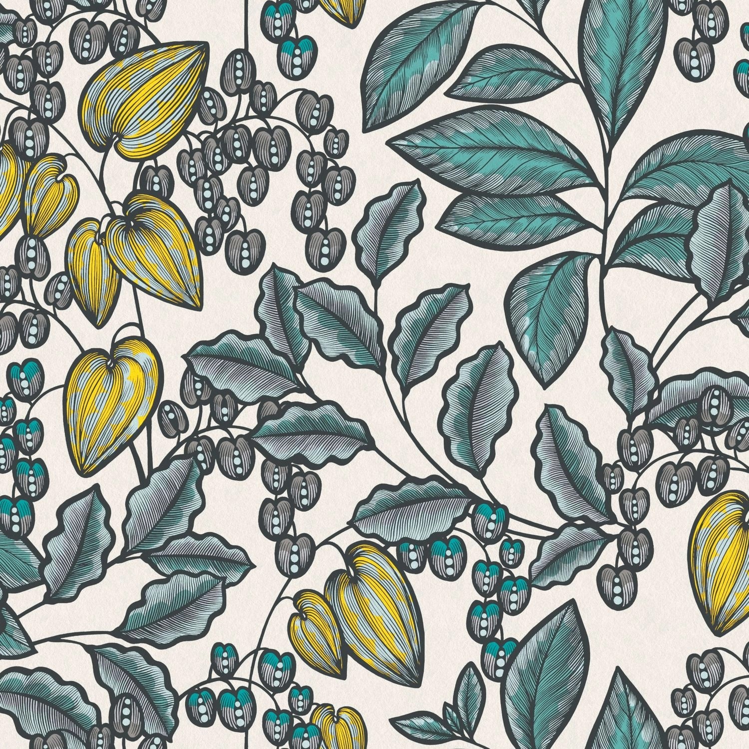 PROFHOME 377551-GU Blumen Tapete Floral Matt Blau Weiß Gelb 0,53 m x 10,05 m 5,33 m2 Blau PROFHOME 377551-GU Blumen Tapete Floral Matt Blau Weiß Gelb 0,53 m x 10,05 m 5,33 m2 Blau von Profhome