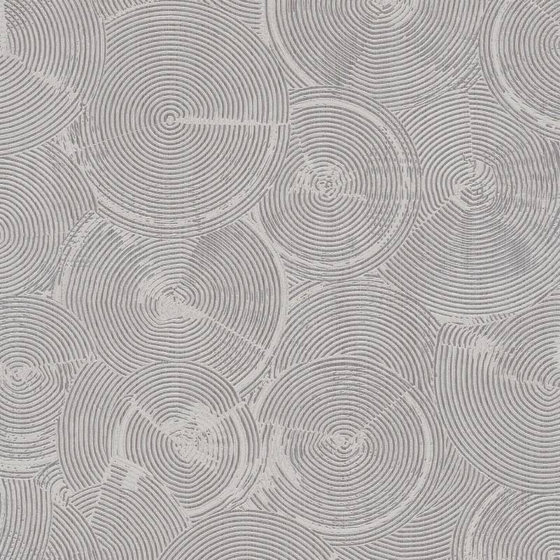 PROFHOME 379002-GU Grafik Tapete Geometrisch Schimmernd Grau Silber 0,53 m x 10,05 m 5,33 m2 Grau von Profhome
