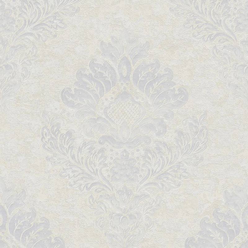 PROFHOME 379015-GU Barock Tapete Ornament Matt Weiß Silber Grau 0,53 m x 10,05 m 5,33 m2 Weiß PROFHOME 379015-GU Barock Tapete Ornament Matt Weiß Silber Grau 0,53 m x 10,05 m 5,33 m2 Weiß von Profhome