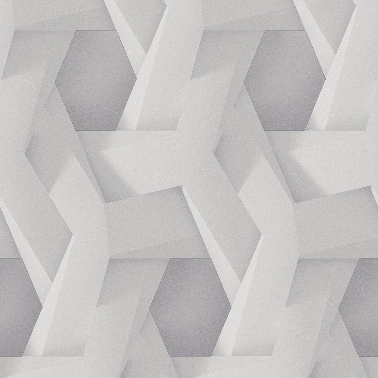 PROFHOME 387211-GU 3D Tapete Grafisch Matt Grau Weiß 0,53 m x 10,05 m 5,33 m2 Grau von Profhome