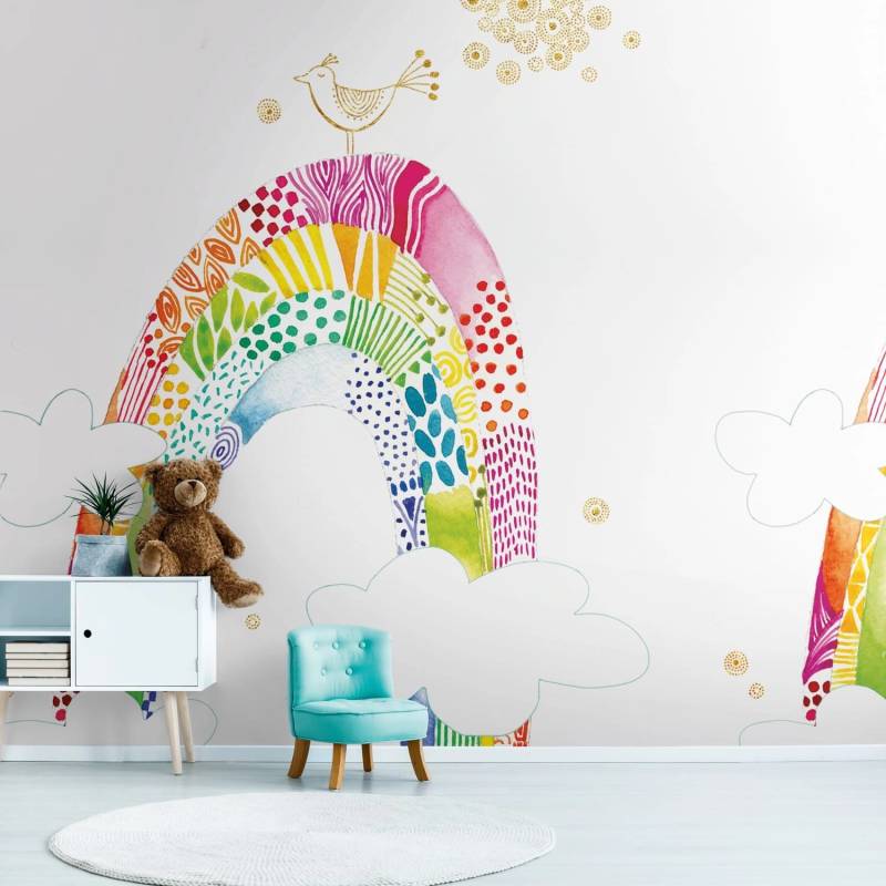 PROFHOME 392151-GU Fototapete Kindertapete Weiß Pink Gelb Blau 2,65 m x 2,8 m 0,53 m x 14,40 m 7,42 m2 Weiß PROFHOME 392151-GU Fototapete Kindertapete Weiß Pink Gelb Blau 2,65 m x 2,8 m 0,53 m x 14,40 m 7,42 m2 Weiß von Profhome