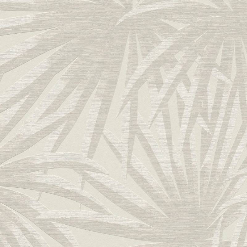 PROFHOME 393381-GU Natur Tapete Floral Matt Creme hell-Grau 0,53 m x 10,05 m 5,33 m2 Creme von Profhome