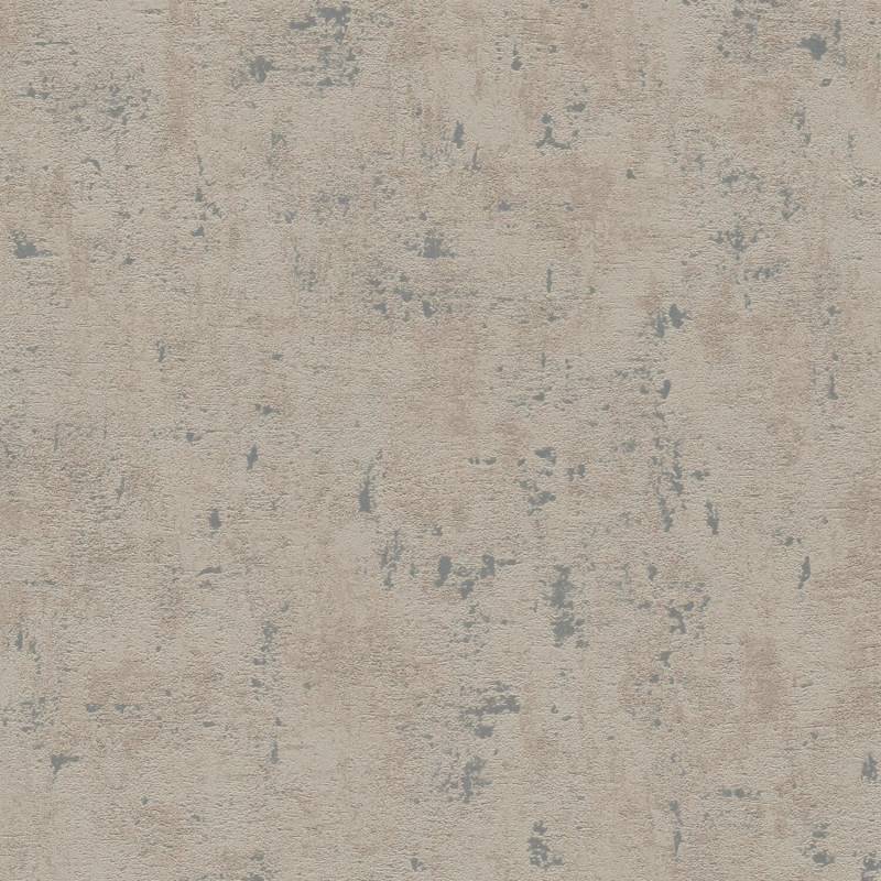 PROFHOME 395153-GU Spachtel Putz Tapete Struktur glänzend Grau Silber 0,53 m x 10,05 m 5,33 m2 Grau von Profhome