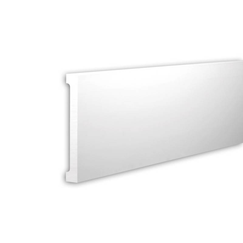 PROFHOME 403201 Friesleiste Fassadenprofil Zierleiste Stuckleiste 2 m 200 cm x 3,1 cm x 21,8 cm Weiß von Profhome