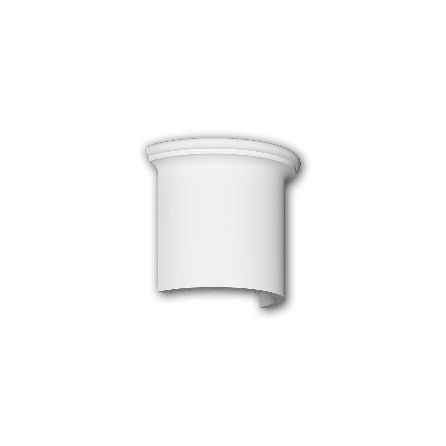 PROFHOME 416001 Halbsäulen Segment Fassadenstuck Säule Fassaden Element 43,4 cm x 21,7 cm x 35 cm Weiß PROFHOME 416001 Halbsäulen Segment Fassadenstuck Säule Fassaden Element 43,4 cm x 21,7 cm x 35 cm Weiß von Profhome