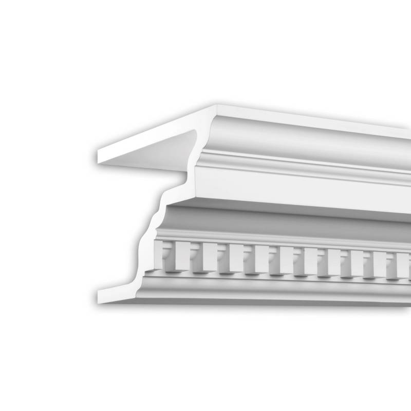 PROFHOME 431202 Eckleiste Fassadenprofil Zierleiste Stuckleiste 2 m 200 cm x 25 cm x 17 cm Weiß von Profhome