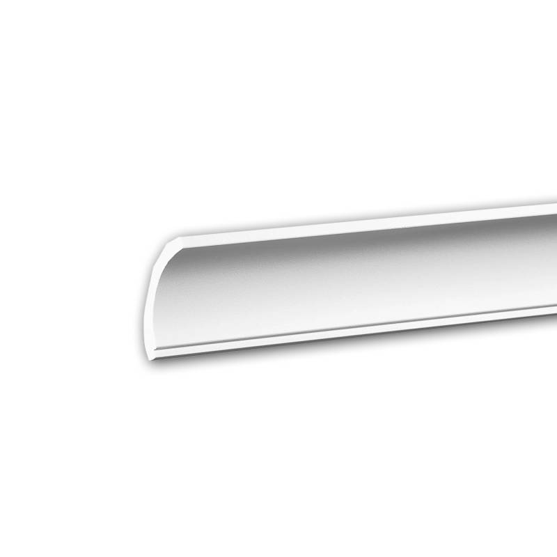 PROFHOME 650172 Eckleiste Stuckleiste Deckenleiste Zierleiste Stoßfest 2 m 200 cm x 4,8 cm x 4,7 cm Weiß von Profhome