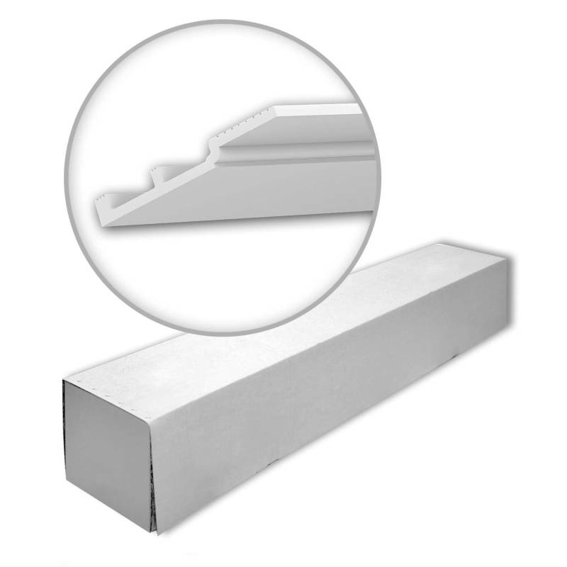 PROFHOME 650803-Box Eckleisten 1 Karton Set mit 4 Deckenleisten 8 m Weiß PROFHOME 650803-Box Eckleisten 1 Karton Set mit 4 Deckenleisten 8 m Weiß von Profhome