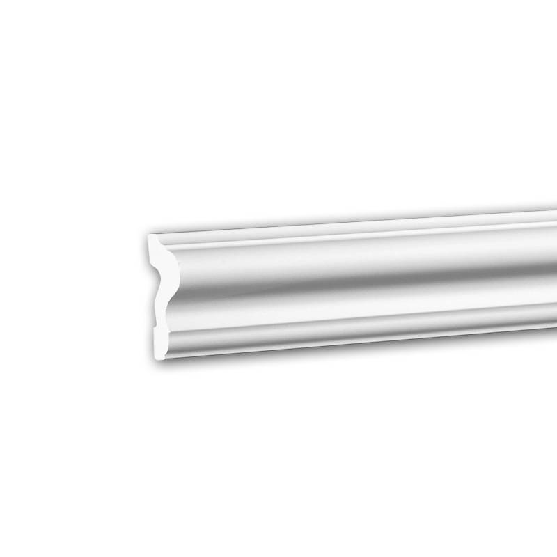 PROFHOME 651302 Wand- und Friesleiste Stuckleiste Zierleiste Stoßfest 2 m 200 cm x 2,5 cm x 6,0 cm Weiß PROFHOME 651302 Wand- und Friesleiste Stuckleiste Zierleiste Stoßfest 2 m 200 cm x 2,5 cm x 6,0 cm Weiß von Profhome