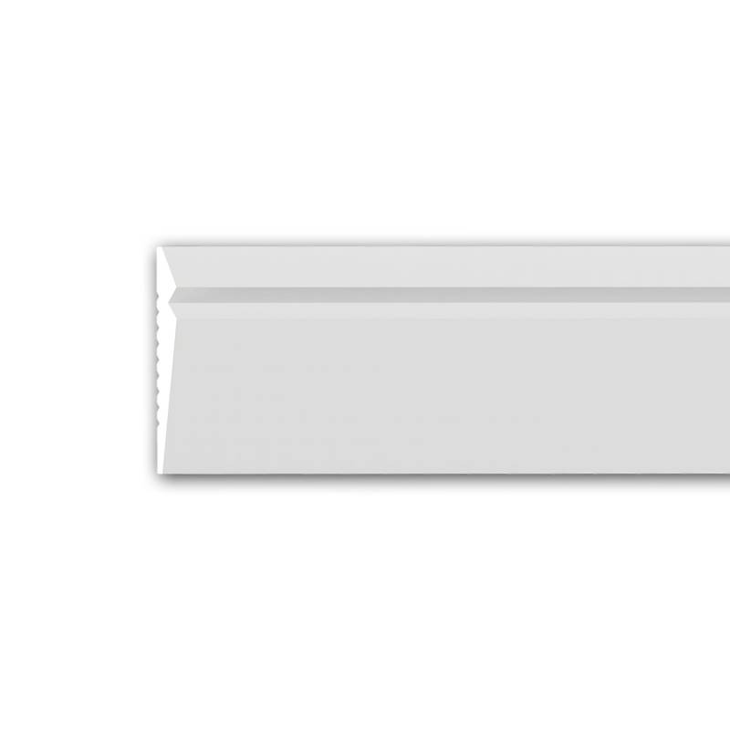 PROFHOME 651813 Wandleiste Friesleiste Zierleiste Stuckleiste 2 m 200 cm x 0,8 cm x 5 cm Weiß von Profhome