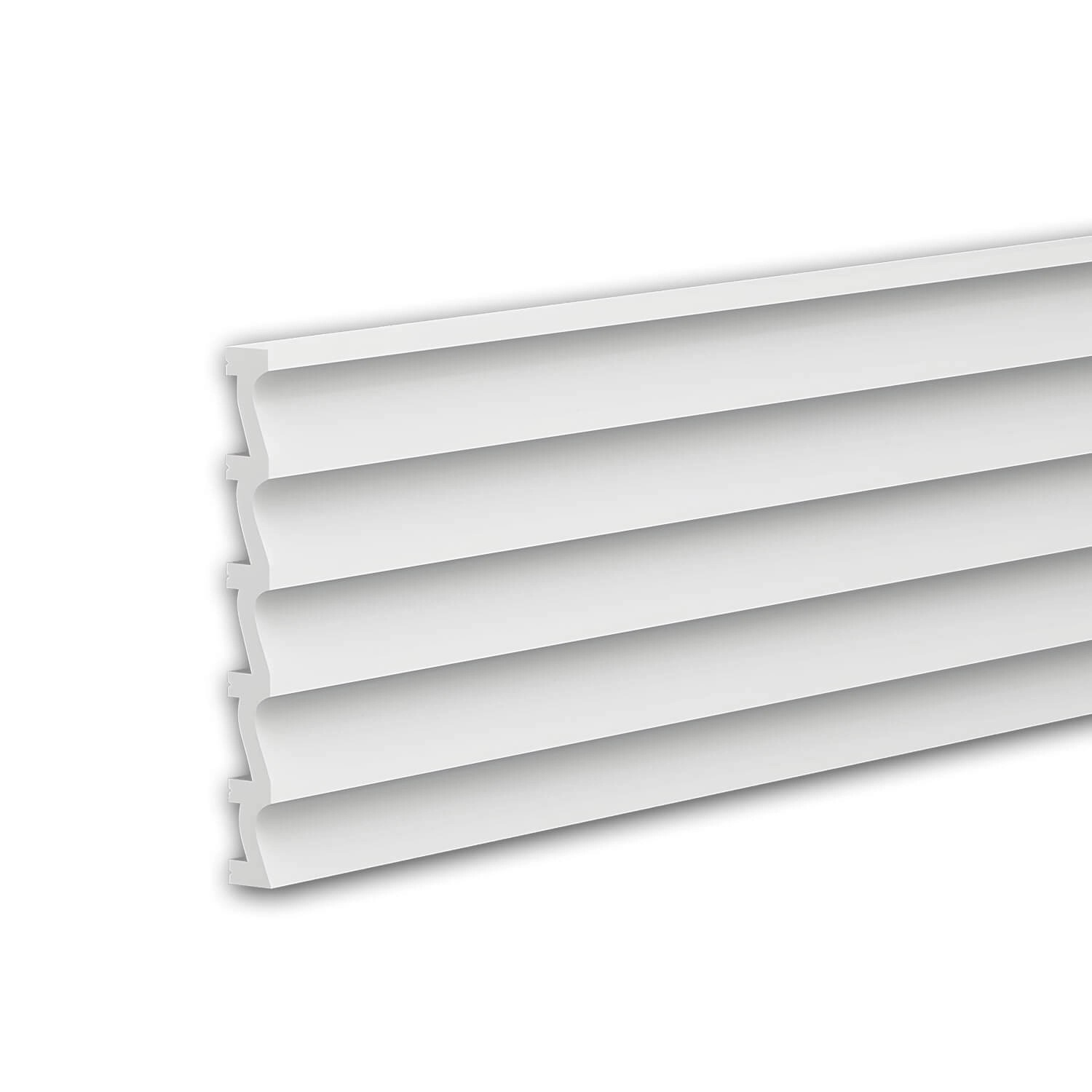PROFHOME 659801 3D Wandpaneel Wandvertäfelung Akustikpaneel Stuckleiste 2 m 200 cm x 2,5 cm x 25,1 cm Weiß PROFHOME 659801 3D Wandpaneel Wandvertäfelung Akustikpaneel Stuckleiste 2 m 200 cm x 2,5 cm x 25,1 cm Weiß von Profhome