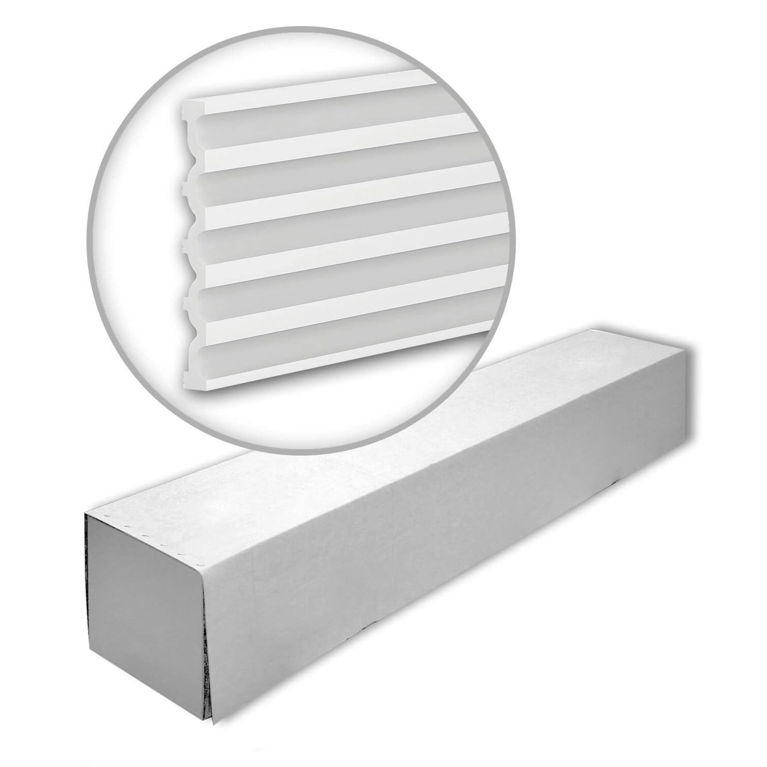 PROFHOME 659802-280-Box 3D Wandpaneele 1 Karton Set mit 3 Paneelen 8,4 m Weiß PROFHOME 659802-280-Box 3D Wandpaneele 1 Karton Set mit 3 Paneelen 8,4 m Weiß von Profhome