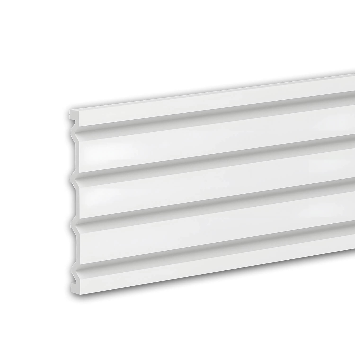 PROFHOME 659806 3D Wandpaneel Wandvertäfelung Akustikpaneel Stuckleiste 2 m 200 cm x 2 cm x 24 cm Weiß PROFHOME 659806 3D Wandpaneel Wandvertäfelung Akustikpaneel Stuckleiste 2 m 200 cm x 2 cm x 24 cm Weiß von Profhome
