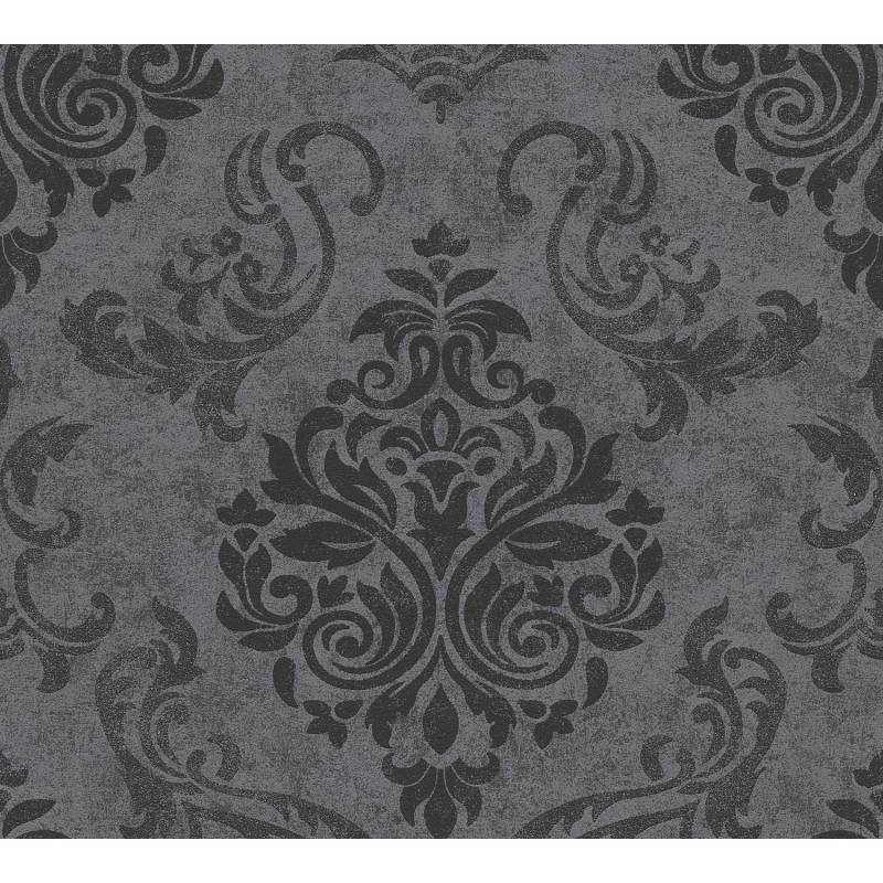 PROFHOME 953723-GU Barock Tapete Metallic Effekt Anthrazit graphit Grau 0,53 m x 10,05 m 5,33 m2 Anthrazit PROFHOME 953723-GU Barock Tapete Metallic Effekt Anthrazit graphit Grau 0,53 m x 10,05 m 5,33 m2 Anthrazit von Profhome