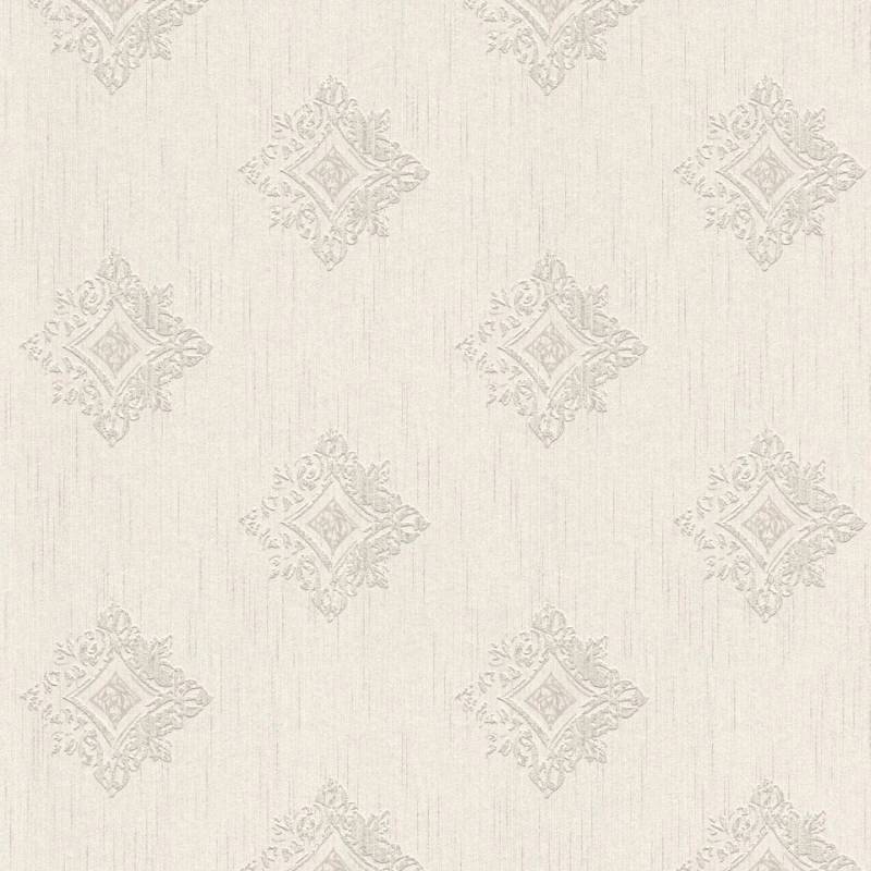 PROFHOME 962002-GU Barock Tapete Ornament Matt Beige Grau 0,53 m x 10,05 m 5,33 m2 Creme von Profhome