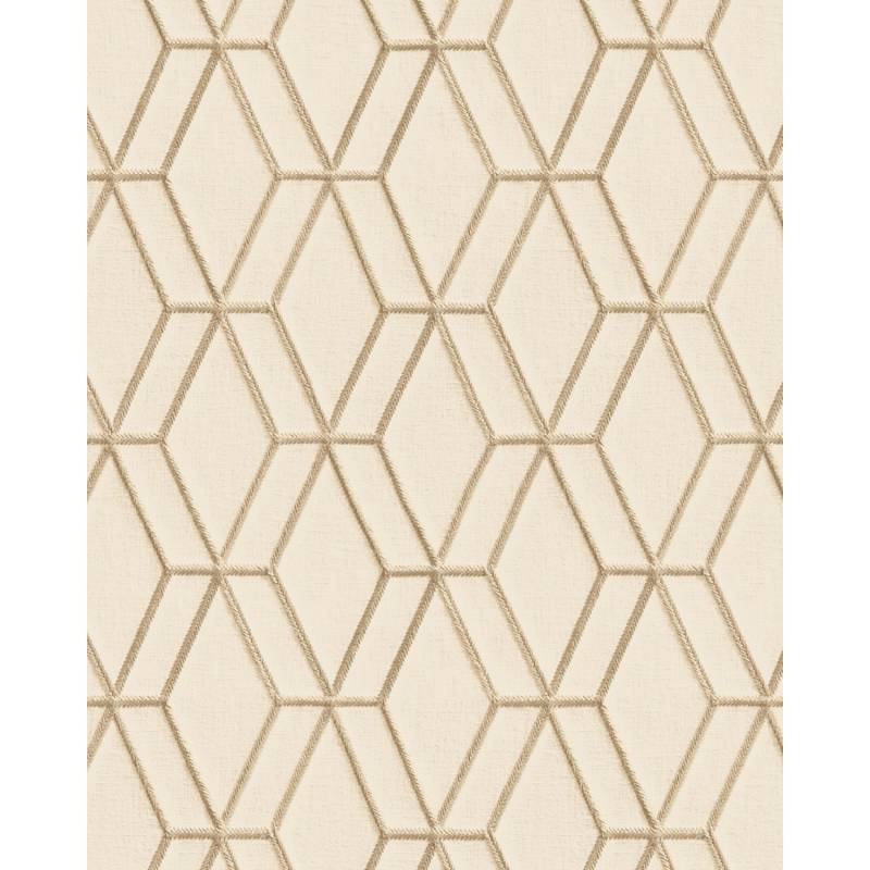 PROFHOME DE120063-DI Grafik Tapete Geometrisch glänzend Beige Gold 0,53 m x 10,05 m 5,33 m2 Beige von Profhome
