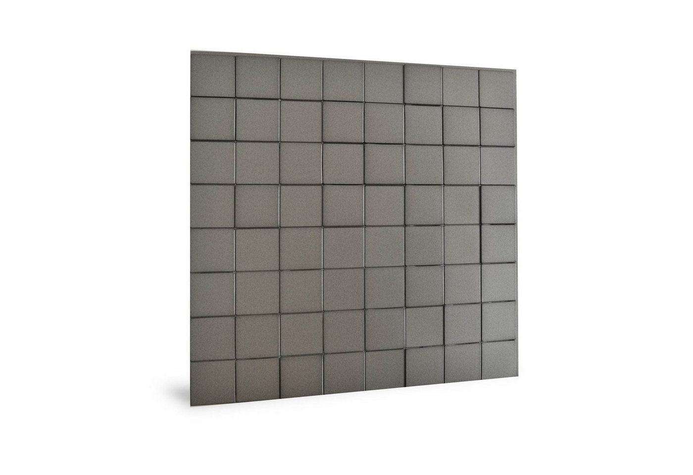 Profhome 3D Wandpaneel 705258, BxL: 60x61 cm, 0.37 qm, (Wandpaneel-Set, 6-tlg., Wandverkleidung Harmony Cubes Smoked Gray) glänzend grau von Profhome