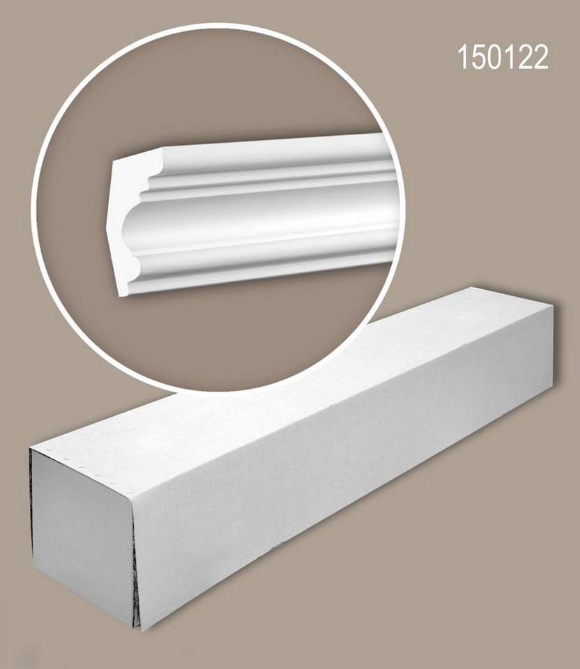 Profhome Deckenleiste 150122-box, kleben, Polyurethan Hartschaum, 28-St., 1 Karton SET mit 28 Leisten Eckleisten Stuckleisten 56 m von Profhome