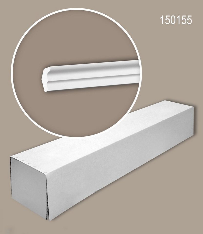Profhome Deckenleiste 150155-box, kleben, Polyurethan Hartschaum, 35-St., 1 Karton SET mit 35 Leisten Eckleisten Stuckleisten 70 m von Profhome