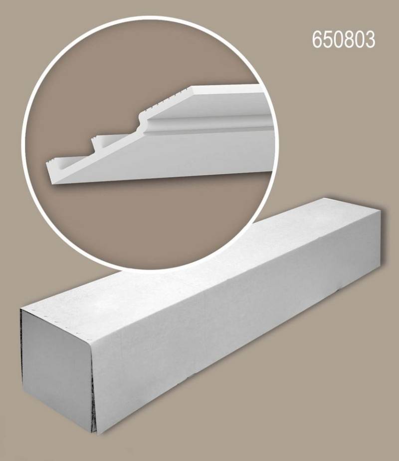 Profhome Deckenleiste 650803-box Eckleisten 1 Karton SET mit 4 Deckenleisten 8 m, Eckleiste Sockelleiste Deckenleiste, 4-St., Eckleisten 1 Karton SET mit 4 Deckenleisten 8m von Profhome