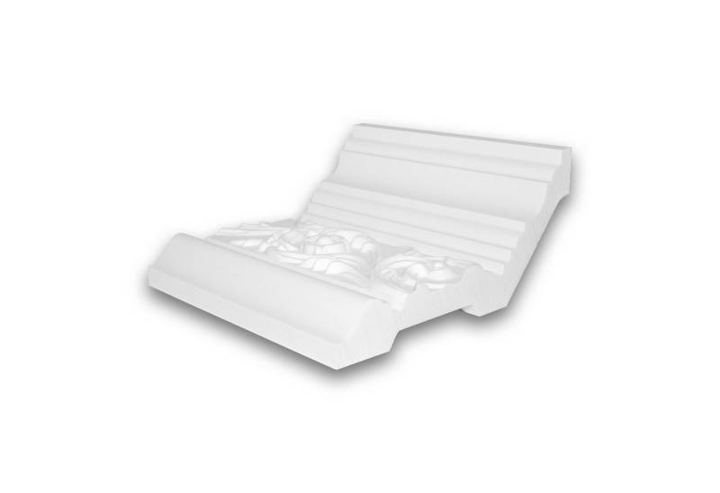 Profhome Deckenleiste 1 MUSTERSTÜCK S-150128 10 cm MUSTER der Eckleiste Zierleiste, Polyurethan Hartschaum, 1-St., 1 MUSTERSTÜCK Eckleiste Stuckleiste ca. 10 cm lang von Profhome