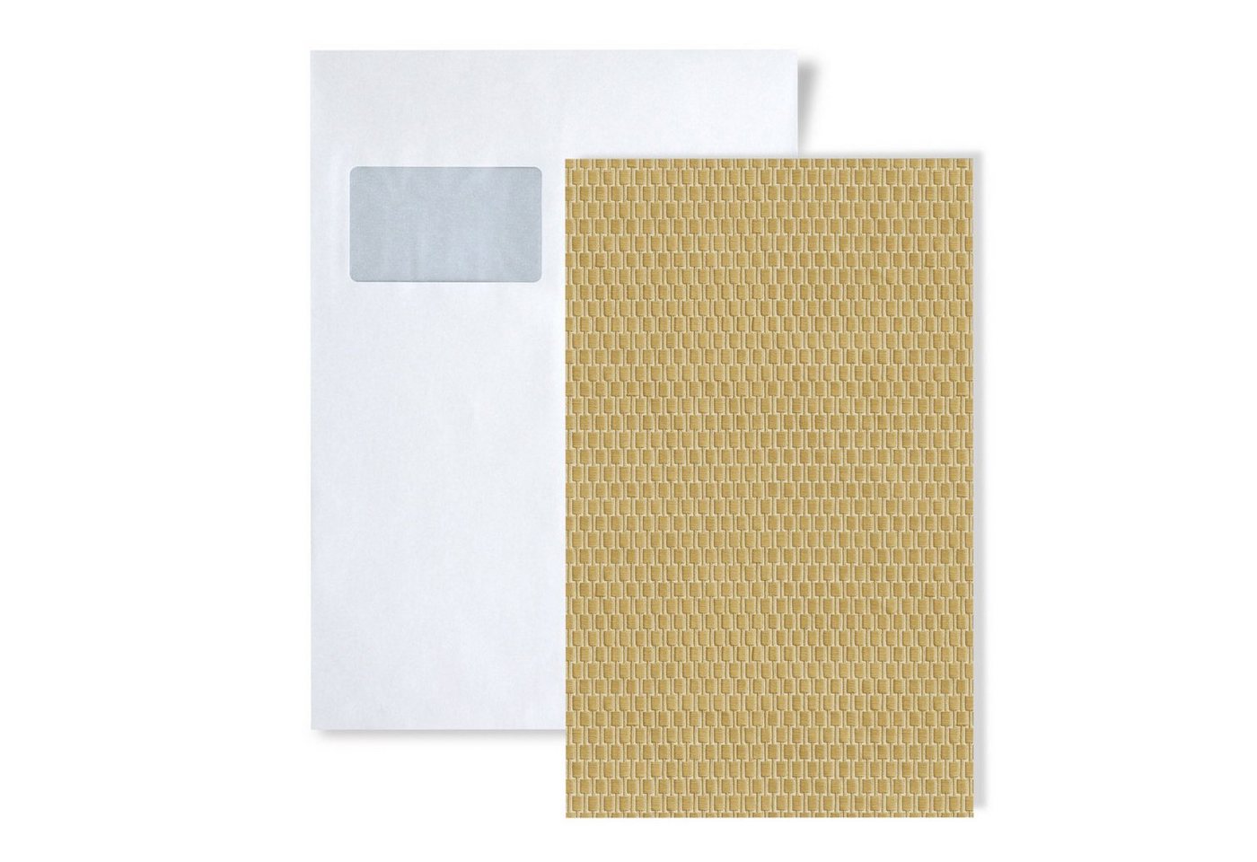 Profhome Prägetapete S-DE120035-DI, glänzend, minimalistisch, Ton-in-Ton, geometrisch, (1 Musterblatt, ca. A5-A4), gold, silber von Profhome